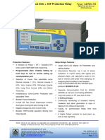 Protection Features: Relay Design Features:: Local Keys As Well As Remote Setting by Communication Port