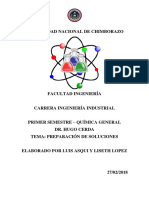 Informe Preparacion de Soluciones