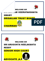 Sri Mattam Veerupakshaya Swamy: Srisailam Trust Board Chairman