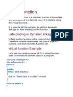 Virtual Function