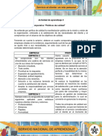 AA4 Evidencia Cuadro Comparativo Pol°ticas de Calidad