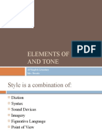 AP Lit. Elements of Style and Tone