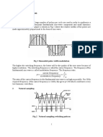 Pulse Width Modulation: Carrier Frequency Modulation Frequency