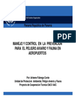 05 - AF - MANEJO Y CONTROL EN LA PREVENCION PARA EL PELIGRO AVIARIO Y FAUNA EN LOS AERODROMOS 2011 (Compatibility Mode) PDF