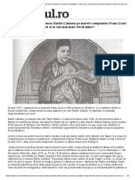 Cum A Reuşit Să-L Impresioneze Barbu Lăutaru Pe Marele Compozitor Franz Liszt - Dumnezeu Te-A Făcut Artist Şi Tu Eşti Mai Mare Decât Mine!" - Adevarul