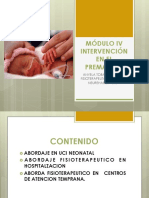 Modulo Iv Intervencion en El Prematuro PDF