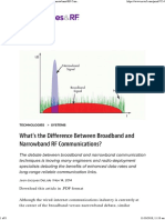 What's The Difference Between Broadband and Narrowband RF Communications