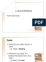 Gerunds and Infinitives