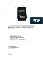 Power Timer Switch - Manual