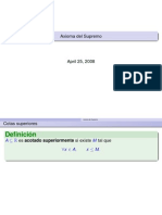 Aplicaciones Del Axioma de Supremo