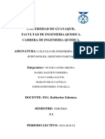 Portafolio Segundo Parcial Cálculo de Ingenería Química 1 