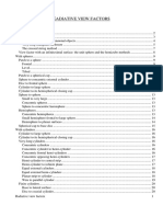 Radiation View Factors