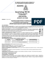 Acaristop 50 SC Panfleto Adama