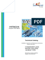 Technical Catalog: Condenser Less Water Chillers - Screw Type