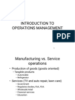 Introduction To Operations Management