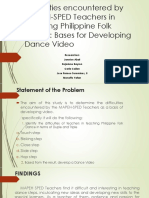 Difficulties Encountered by MAPEH-SPED Teachers in Teaching Philippine