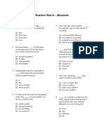 Practice Test H - Structure: Silent Spring Was One of The Chief