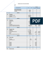 Materials Take-Off and Cost Estimates