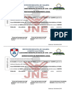 Acreditación de Personero Legal