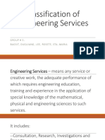 Classification of Engineering Services