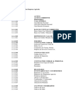 Ejemplo Plan de Cuentas Empresa Agrícola