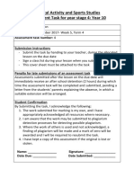 Hpe Assignment 2 - Pass Assessment Task