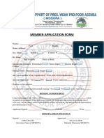 Mosupa Member Application Form