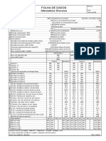 Folha de Da Dos Alternador Weg GTA252AI49