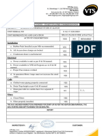 VTS Checklist