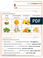 Worksheets Christmas Food in The Uk PDF