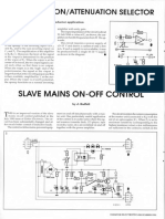 Slave Mains On-Off Control: Amplificationj Attenuation Selector