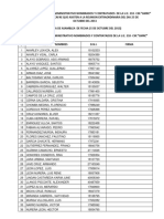 Relacion Del Personal Administrativo Nombrados y Contratados de La U