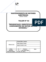 TALLER - 02 - Desmontaje e Identificación de Componentes de Motor Fase Partida