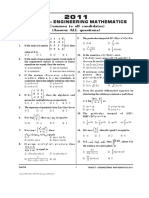 Sakthi 1 Tancet - Engineering Mathematics-2011