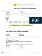 Actividades Estructura de La Palabra