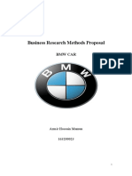 Business Research Methods Proposal: BMW Car