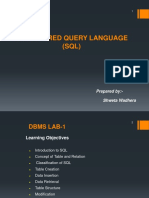 SQL Part1 CSHons-4 Sem