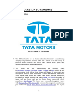 Introduction To Company: Tata Motors