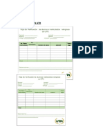 Hojas de Verificación Uth