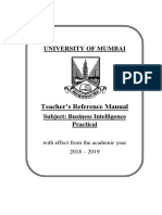 University of Mumbai: Teacher's Reference Manual