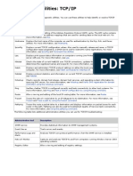 Diagnostic Utilities TCP IP