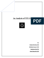 An Analysis of TITAN: By, Khaleel Ulla Khan (54) Nikhilesh Kumar V (70) Stephanos Paul (74) Ujjwal Deep Rai