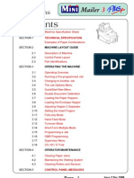 PFE Minimailer 3 Operating Manual