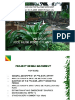 Interco Rice Husk Power Plant Project: Preparation of PDD