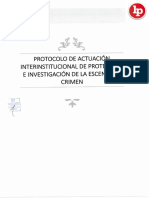 Protocolo de Protección e Investigación de La Escena Del Crimen Legis - Pe PDF