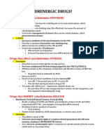 Adrenergic Drugs!: Drugs That Affect Catecholamine SYNTHESIS