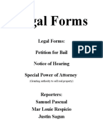 XX - Legal Forms Report