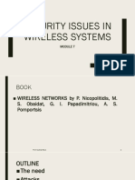 Security Issues in Wireless Systems