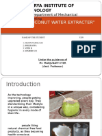 Tender Coconut Extracting Machine