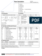 Flow Calculation: II. Constants I. Flow Equation